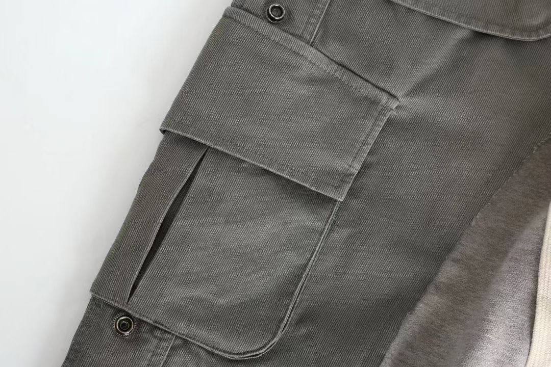 GREG LAUREN Grey Cargo Pants