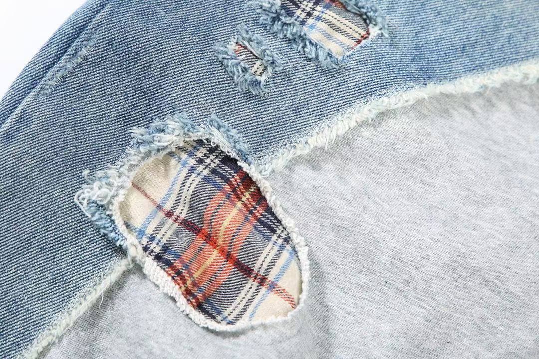 GREG LAUREN Denim Cargo Pants