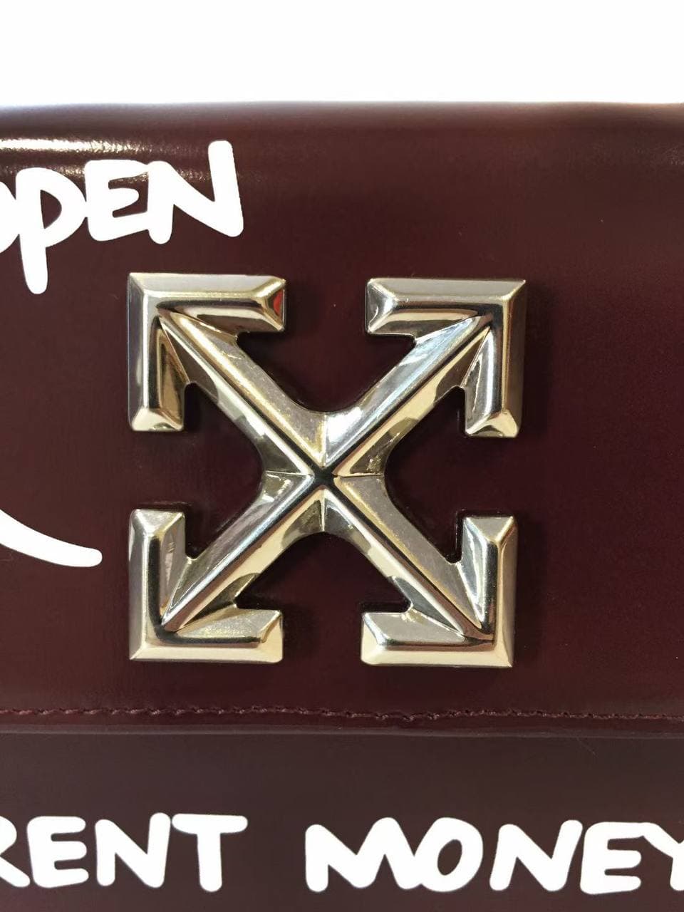 OFF-WHITE Jitney Leather Bag