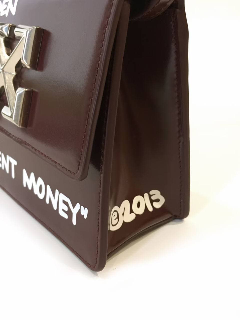 OFF-WHITE Jitney Leather Bag