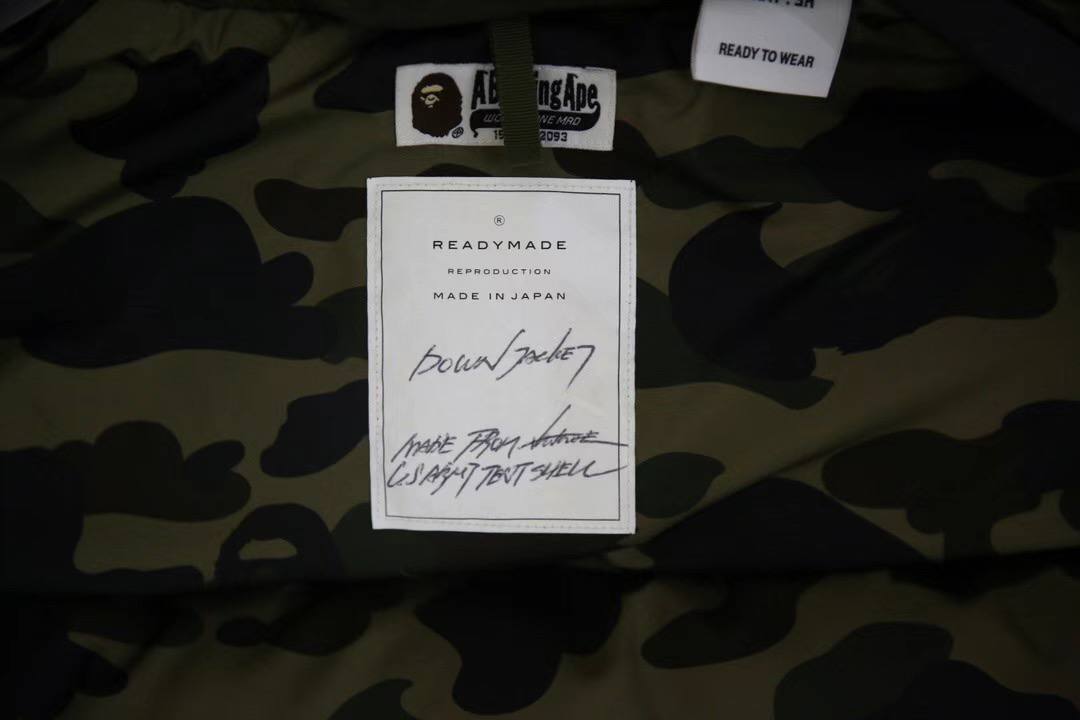 BAPE X Readymade Shark Hoodie Down Jacket