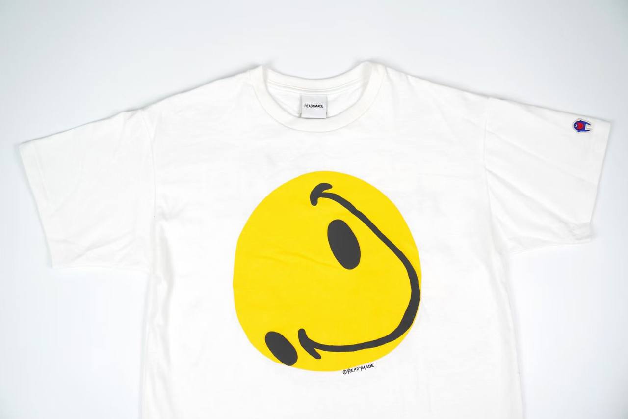READYMADE White Collapse Face T-Shirt