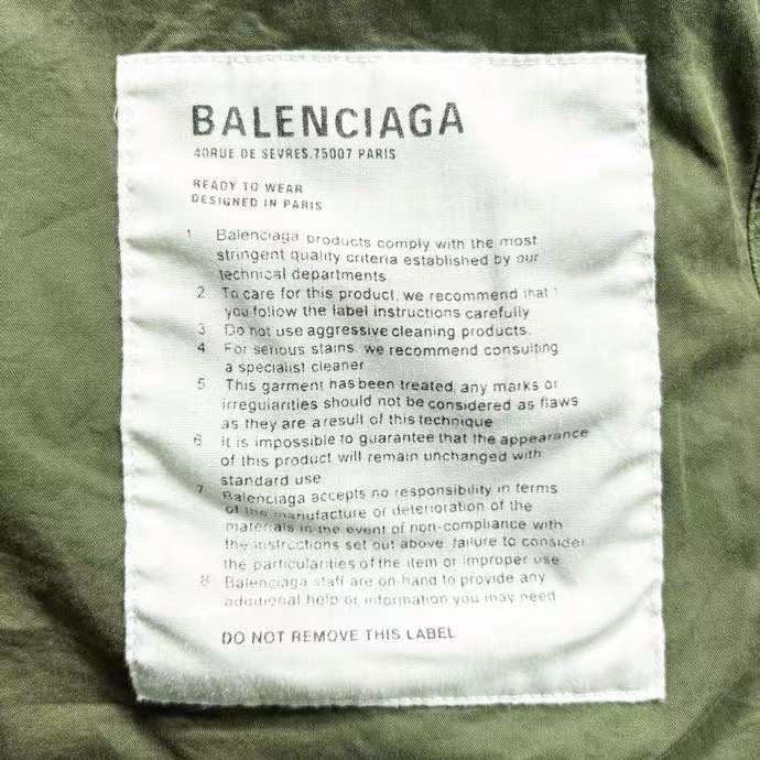 BALENCIAGA Superoversized Cotton Ripstop Military Parka