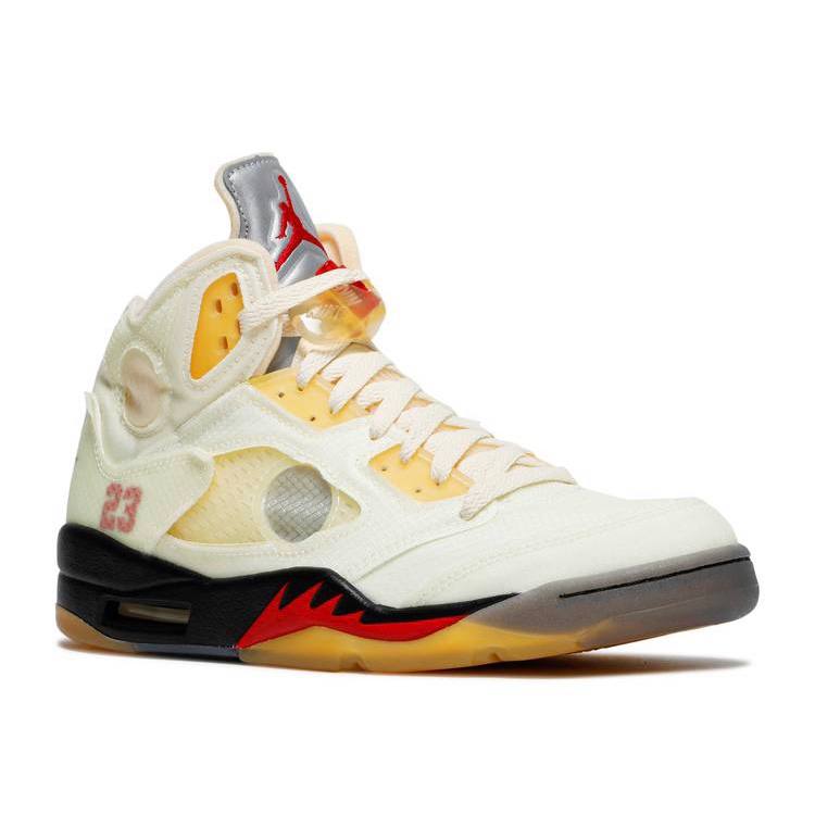 OFF-WHITE X AIR JORDAN 5 RETRO SP PS 'SAIL'