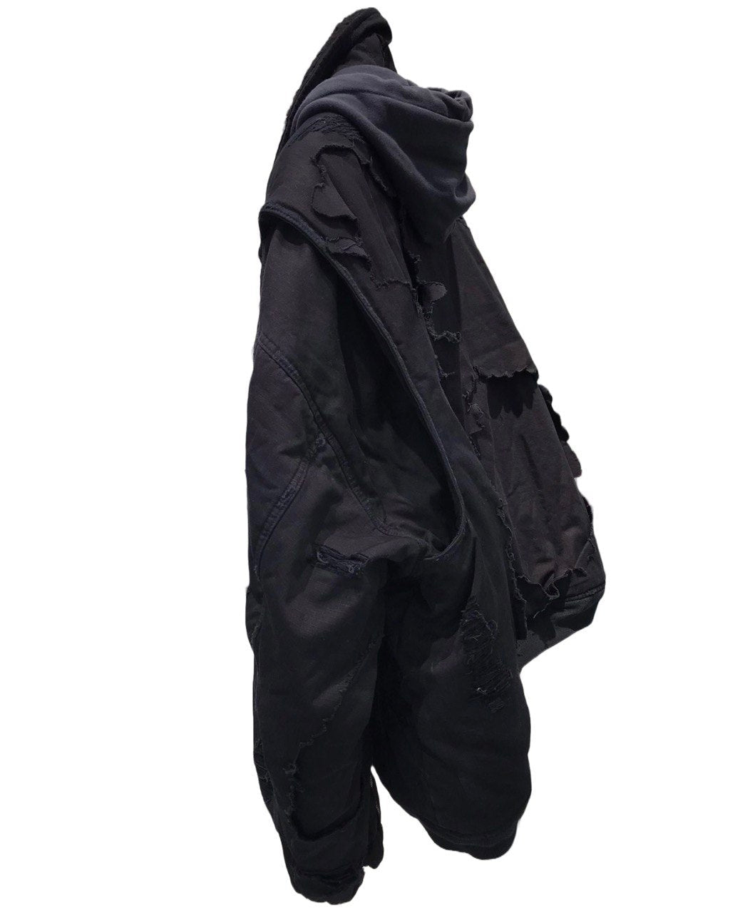 BALENCIAGA Destroyed Black Bomber