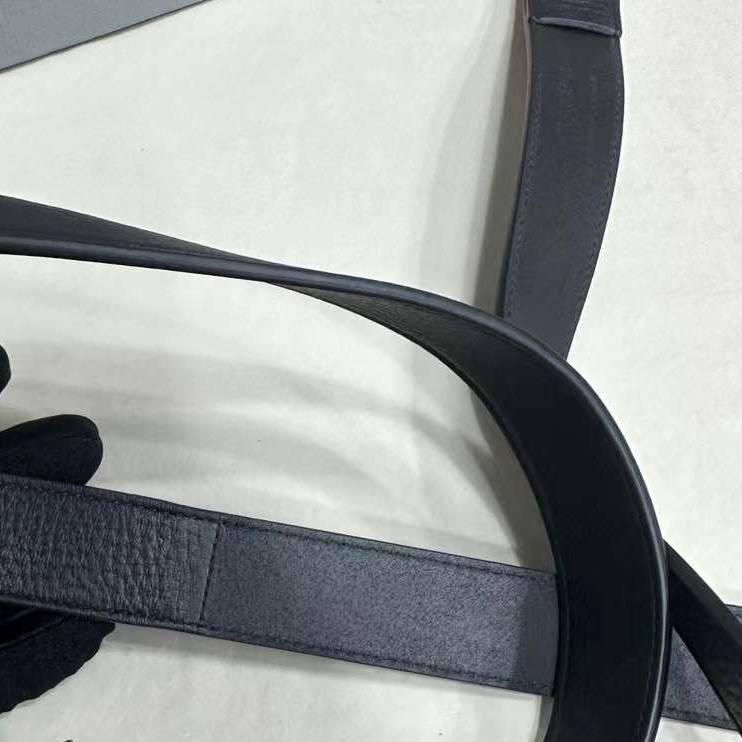 BALENCIAGA Bottle Opener D-ring Leather Belt