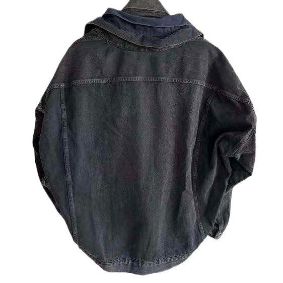 MAISON MIHARA YASUHIRO Black Multi Layer Denim Jacket