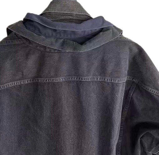 MAISON MIHARA YASUHIRO Black Multi Layer Denim Jacket