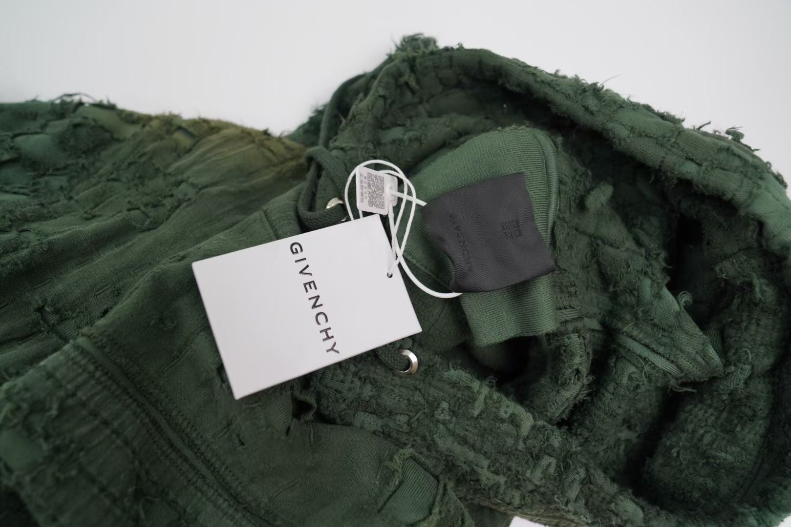 Givenchy Distressed Cotton Hoodie