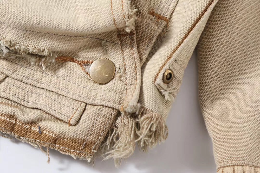 GREG LAUREN Beige Jacket