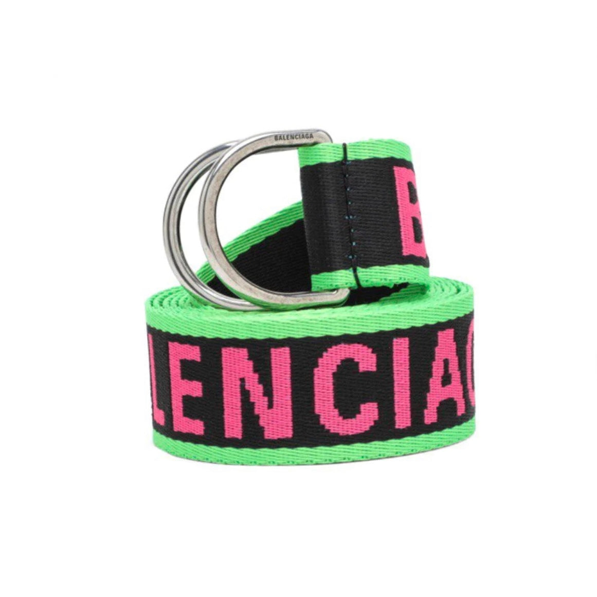 BALENCIAGA Logo D-Ring Belt
