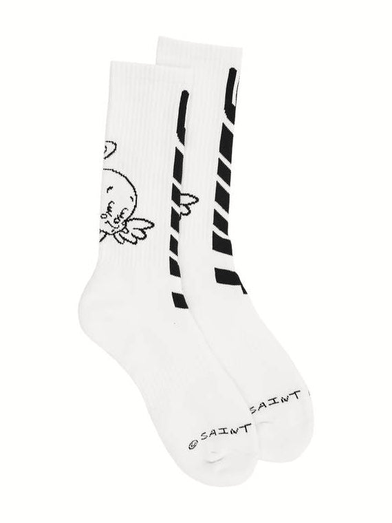 Saint Michael Ribbed Cotton-blend Socks