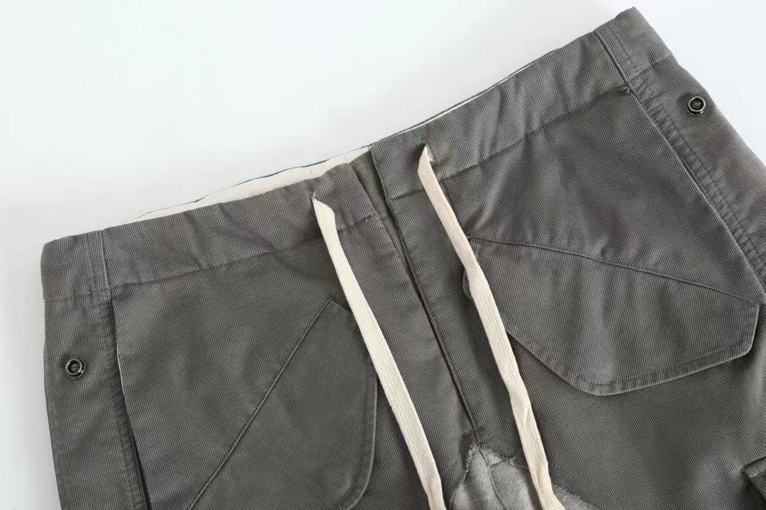 GREG LAUREN Grey Cargo Pants