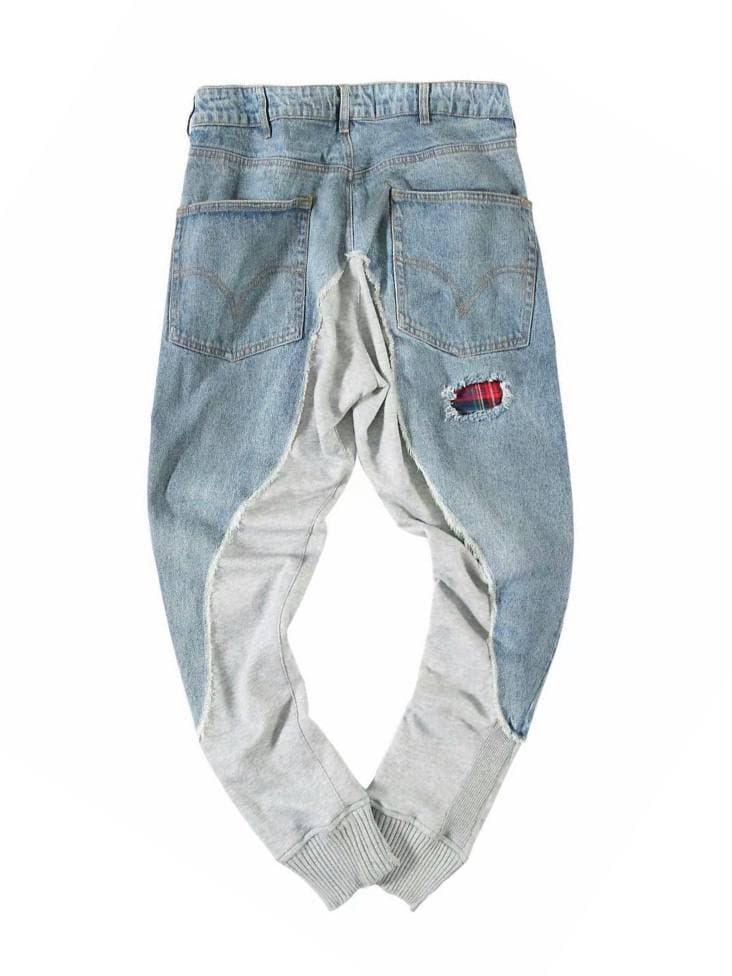 GREG LAUREN Denim Cargo Pants
