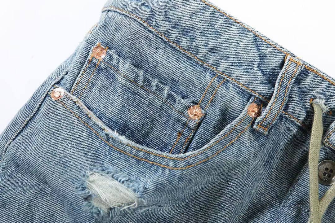 GREG LAUREN Denim Cargo Pants