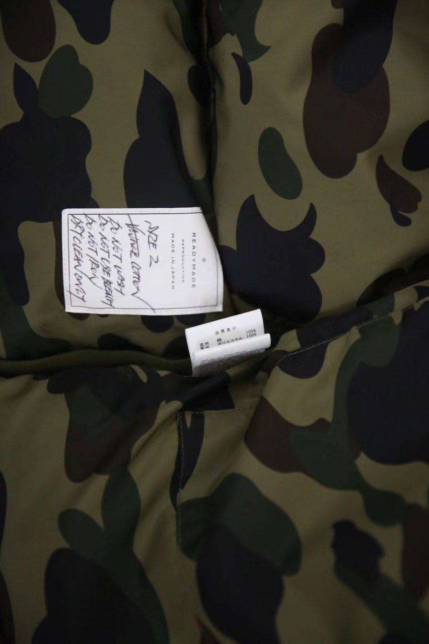 BAPE X Readymade Shark Hoodie Down Jacket