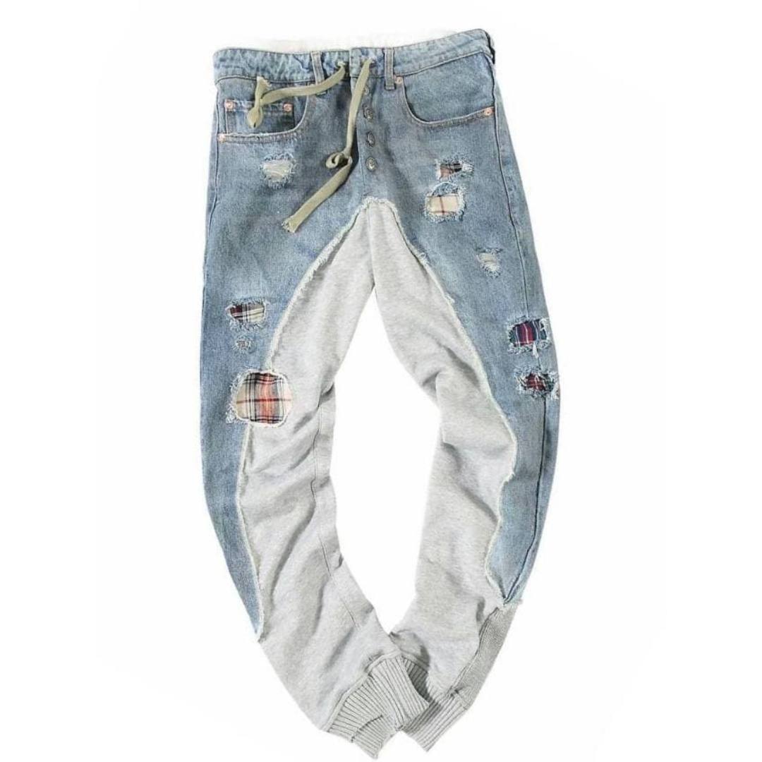 GREG LAUREN Denim Cargo Pants