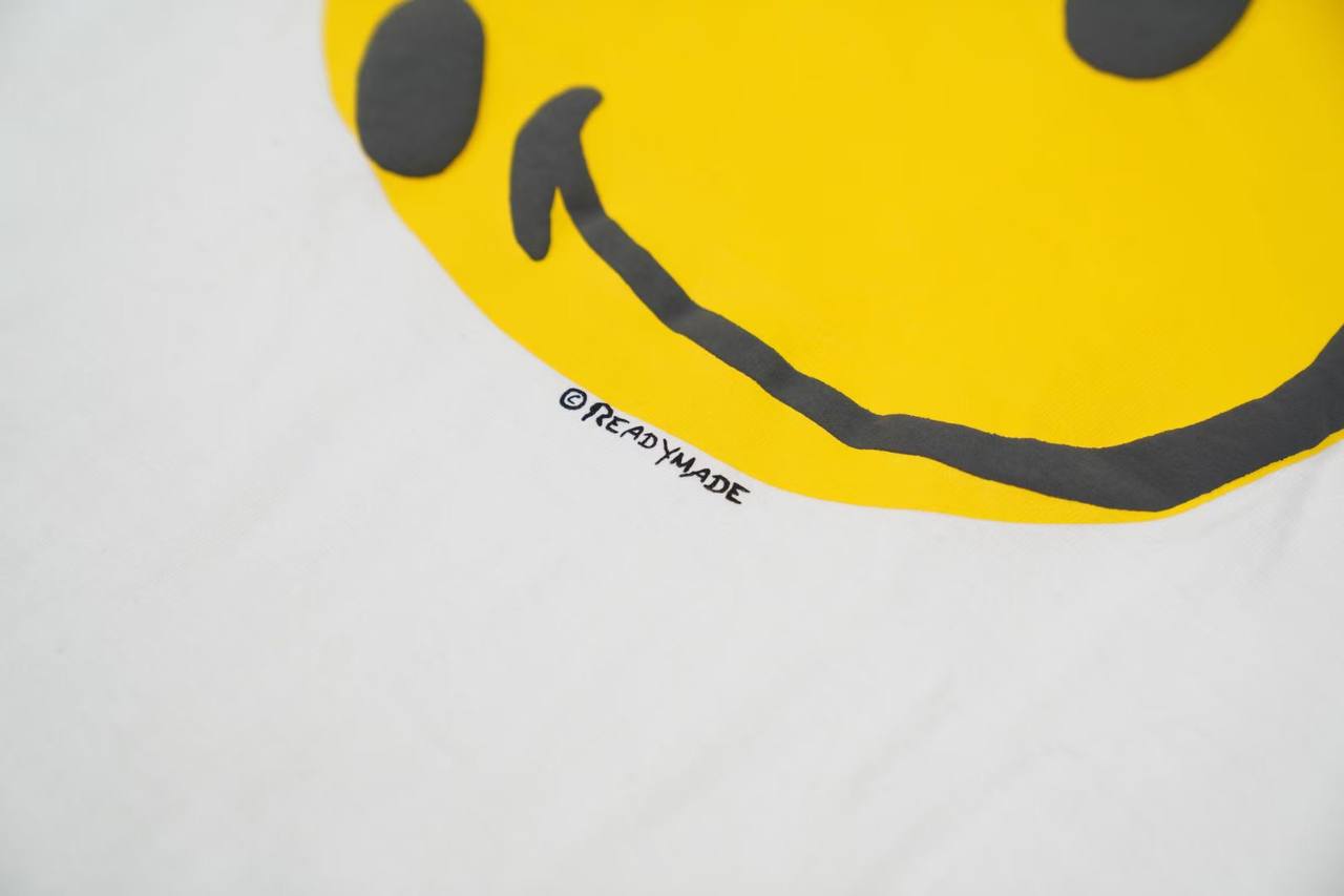 READYMADE White Collapse Face T-Shirt