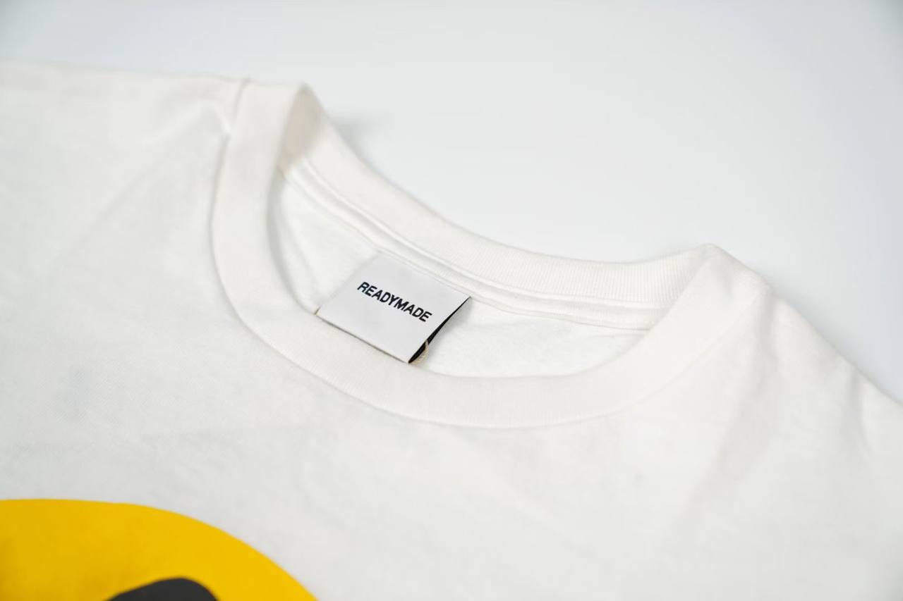 READYMADE White Collapse Face T-Shirt