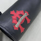 GRINDS CEMETERY CROSS & CHROME HEARTS Scroll Patch Small Hand Bag