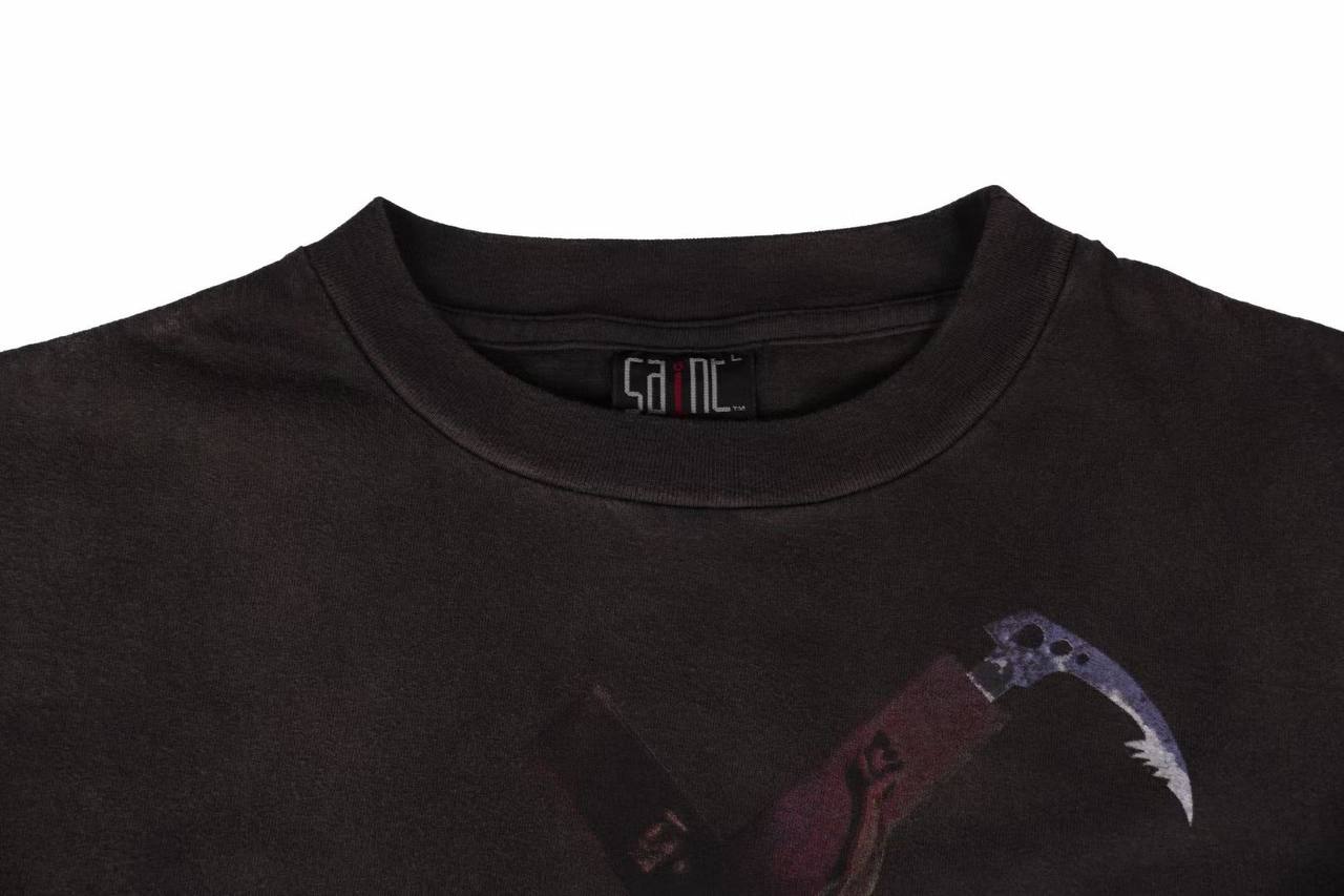 SAINT MICHAEL "Go To Hell"  Black T-Shirt