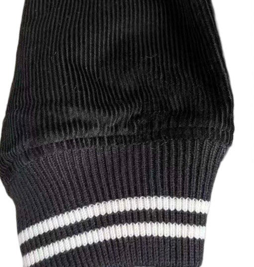 SAINT MICHAEL Black Sinner's Circus Embroidered Bomber Jacket