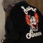 SAINT MICHAEL Black Sinner's Circus Embroidered Bomber Jacket