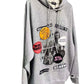 RAF SIMONS Welcome Home Oversized Cotton Hooded Sweatshirt In Grey