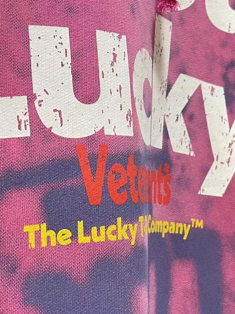 VETEMENTS I Got Lucky Long-sleeve Pink Hoodie