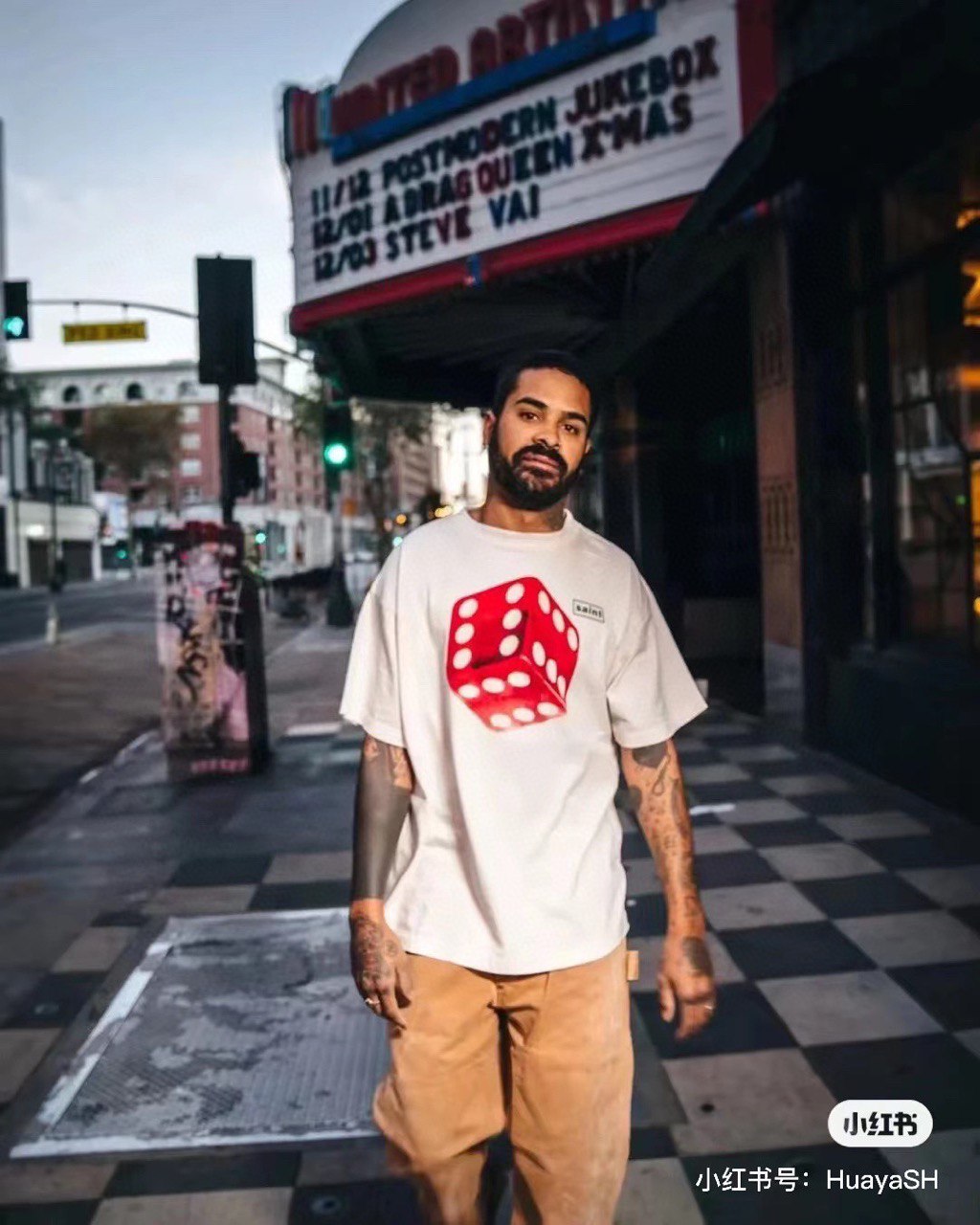 SAINT MICHAEL  Dice Print T-Shirt