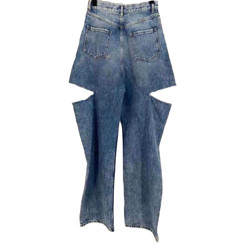 MAISON MARGIELA Distressed Straight Leg Jeans