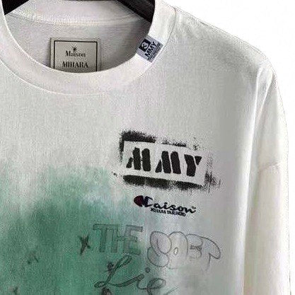 MAISON MIHARA YASUHIRO Graphic Print Crew Neck T-shirt