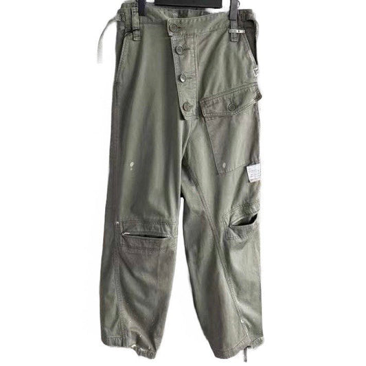 MIHARA YASUHIRO Khaki Slide Piece Military Pants