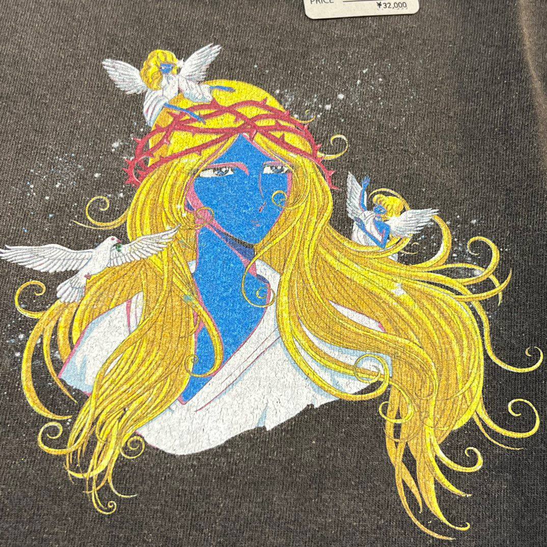 SAINT MICHALE Blue Face Short Sleeve T-Shirt