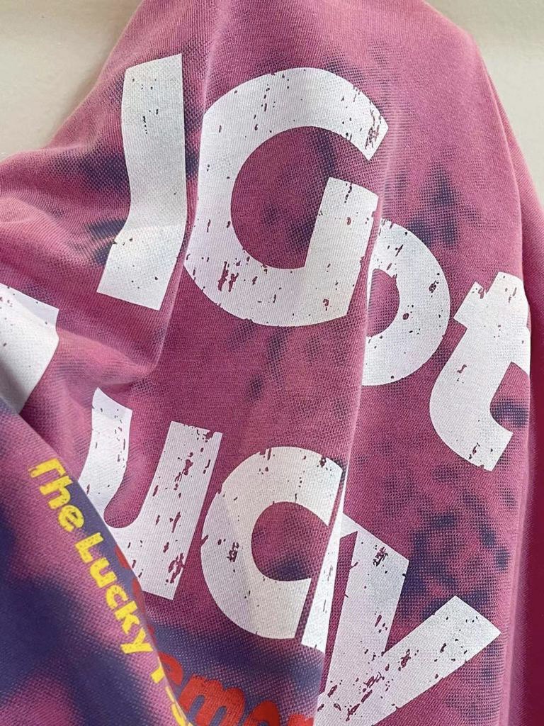 VETEMENTS I Got Lucky Pink T-shirt