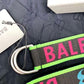 BALENCIAGA Logo D-Ring Belt
