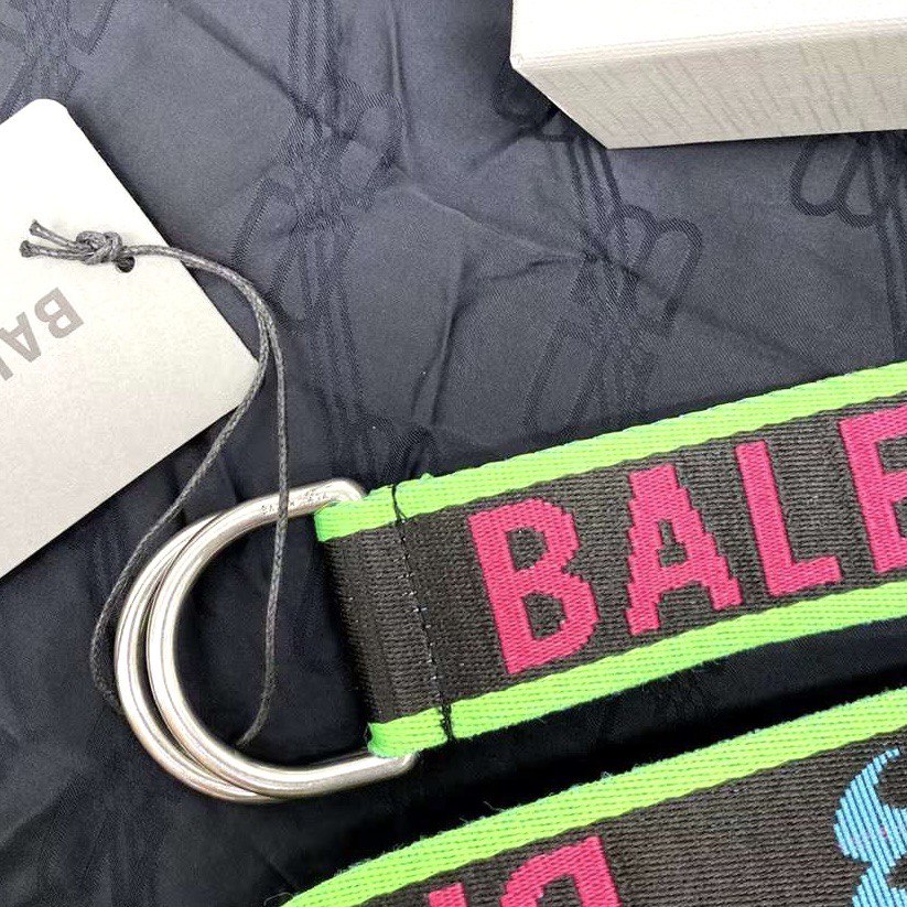 BALENCIAGA Logo D-Ring Belt