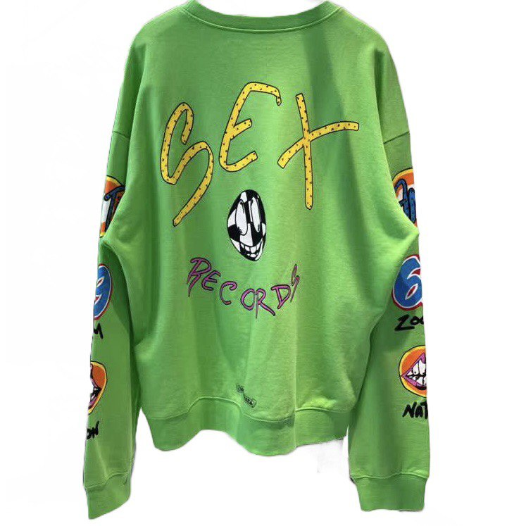 CHROME HEARTS Matty Boy Sex Records Pullover Citrus