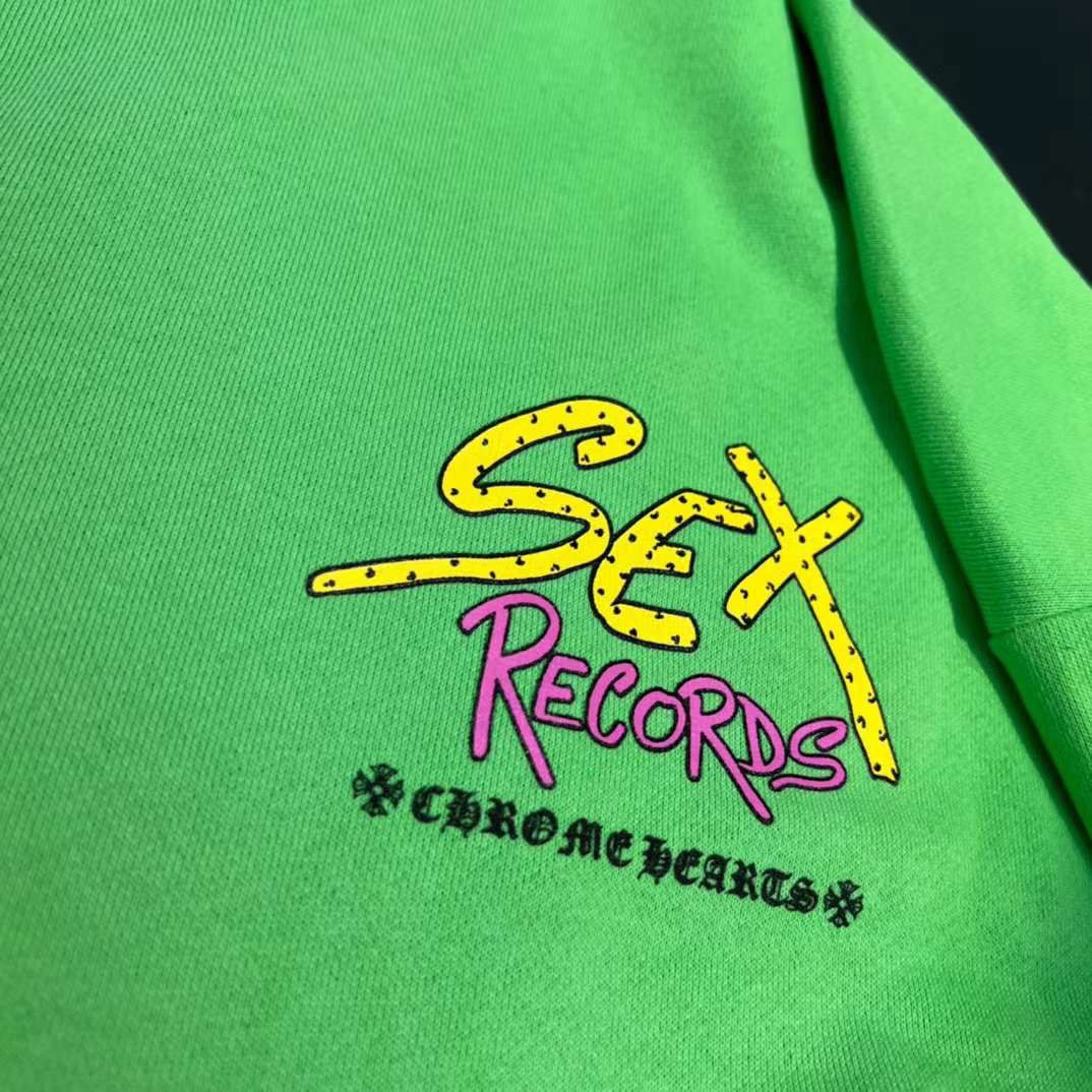 CHROME HEARTS Matty Boy Sex Records Pullover Citrus