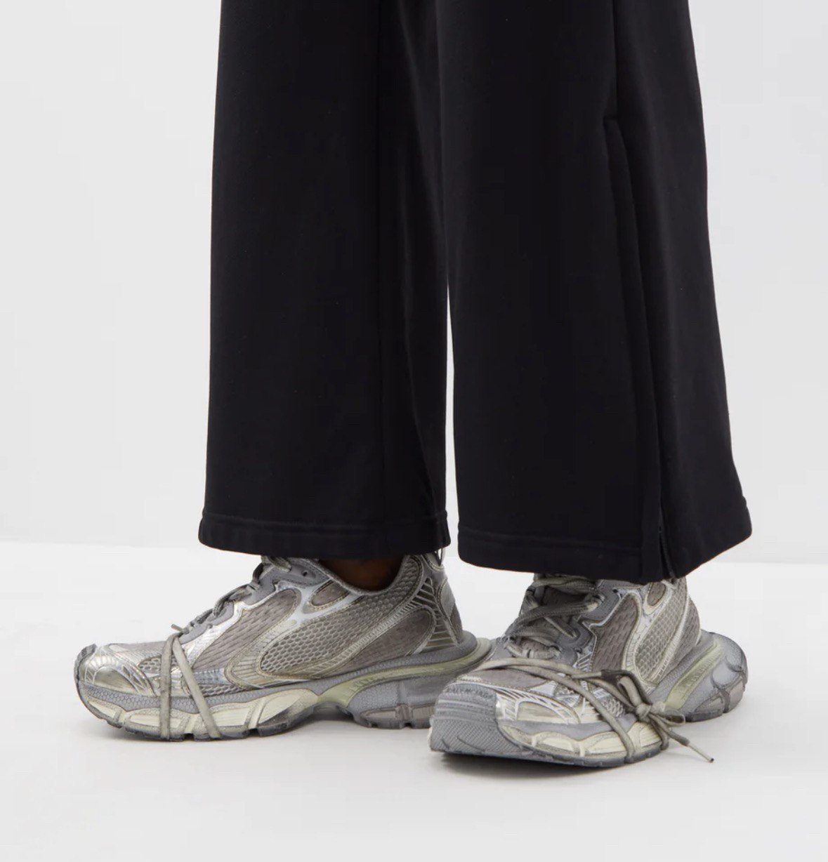 BALENCIAGA  3XL Distressed-Mesh Sneakers