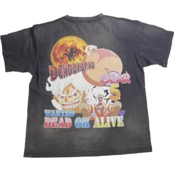 SAINT MICHAEL x ONE PIECE T-Shirt 'Black'