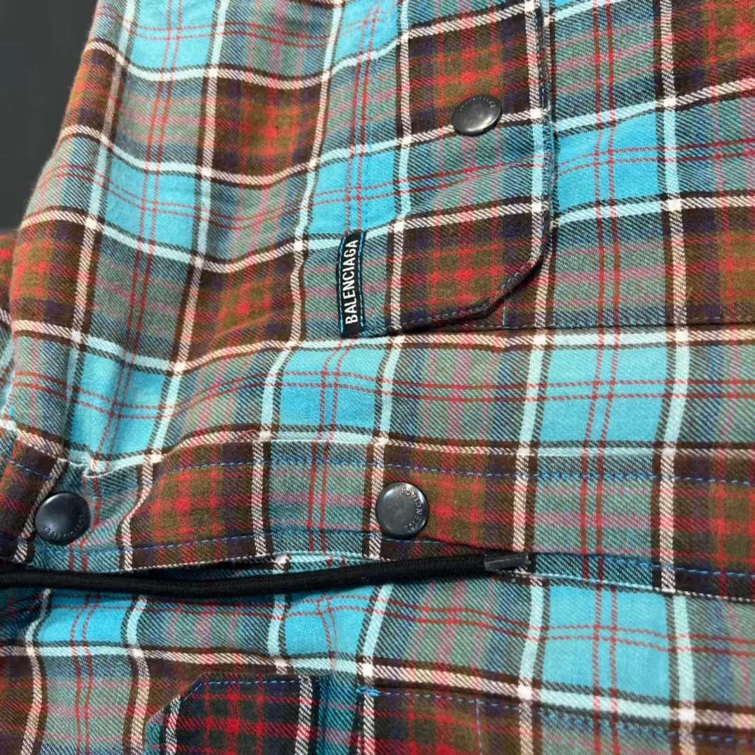 BALENCIAGA  Multicolor Checked Shirt