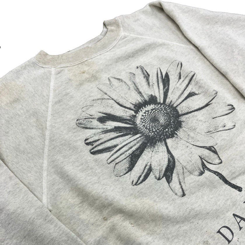 SAINT MICHAEL White Daisy Cotton Crew-neck Sweatshirt