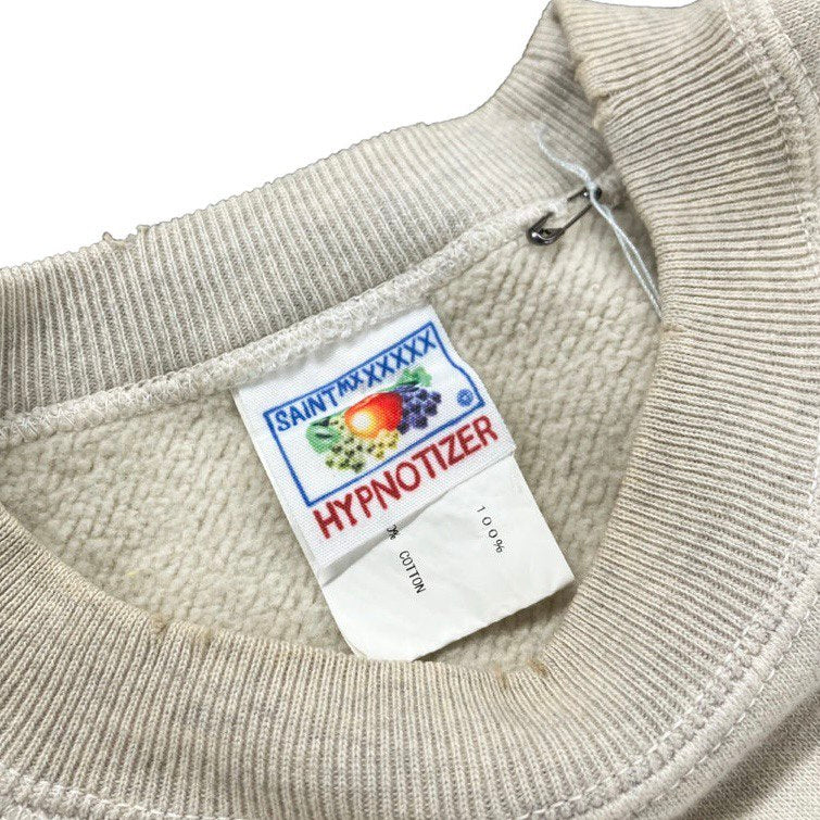 SAINT MICHAEL White Daisy Cotton Crew-neck Sweatshirt