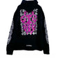 CHROME HEARTS Pink Dagger & Eye Chart Hoodie