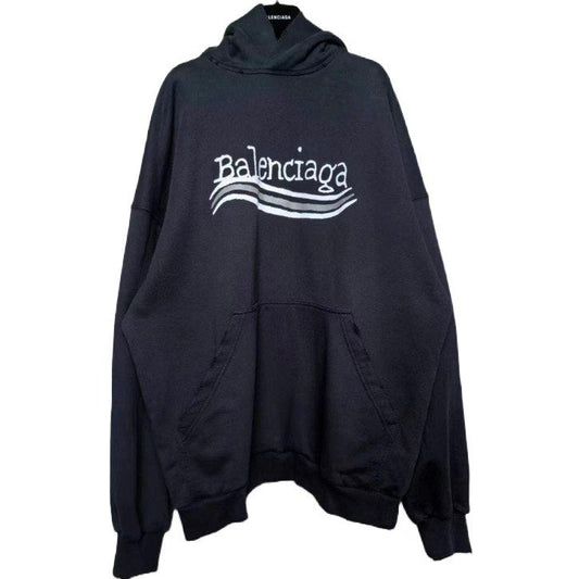 BALENCIAGA Printed Cotton Jersey Hoodie