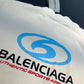 BALENCIAGA White Logo Printed Crewneck T-shirt