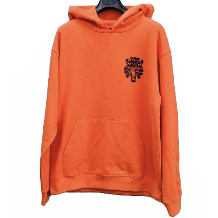 CHROME HEARTS Vine Dagger Hoodie Orange/Black