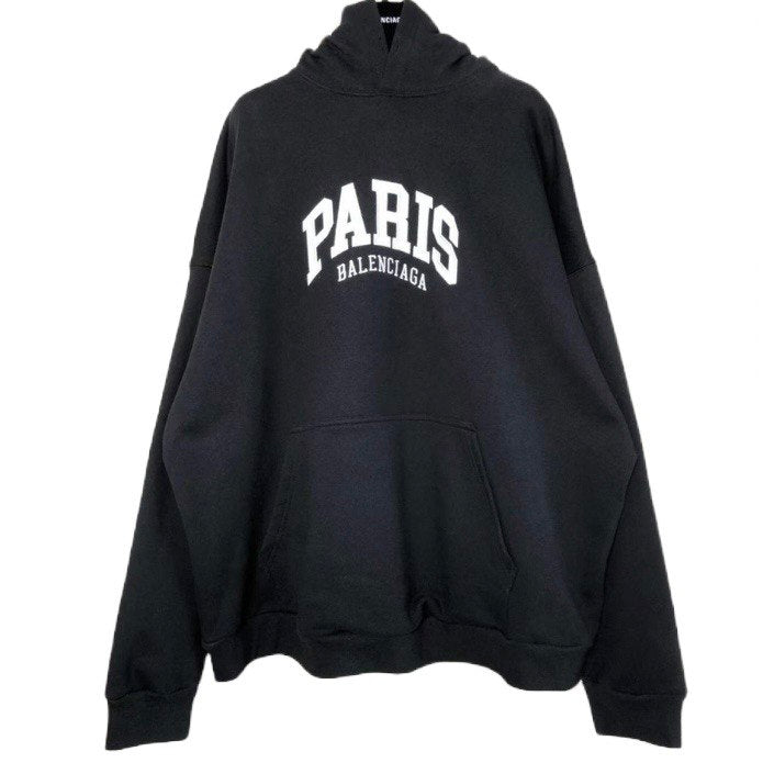 BALENCIAGA Cities Paris Cotton Jersey Hoodie