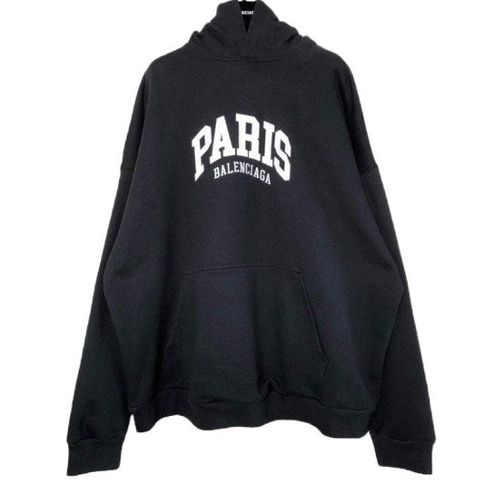BALENCIAGA Cities Paris Cotton Jersey Hoodie